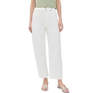 NWT DL1961 Miro Barrel High Rise Vintage Jeans Women Size 33 White Baggy‎ Preppy